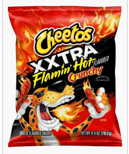 Cheetos xxtra flamin hot crunch