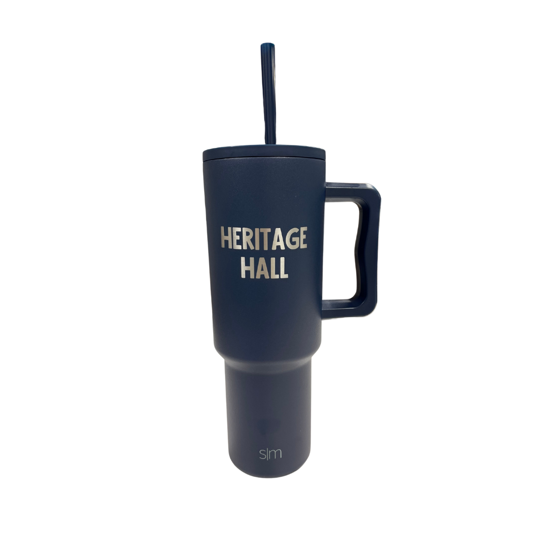 Simple Modern Navy Trek Tumbler 40oz Heritage Hall Navy