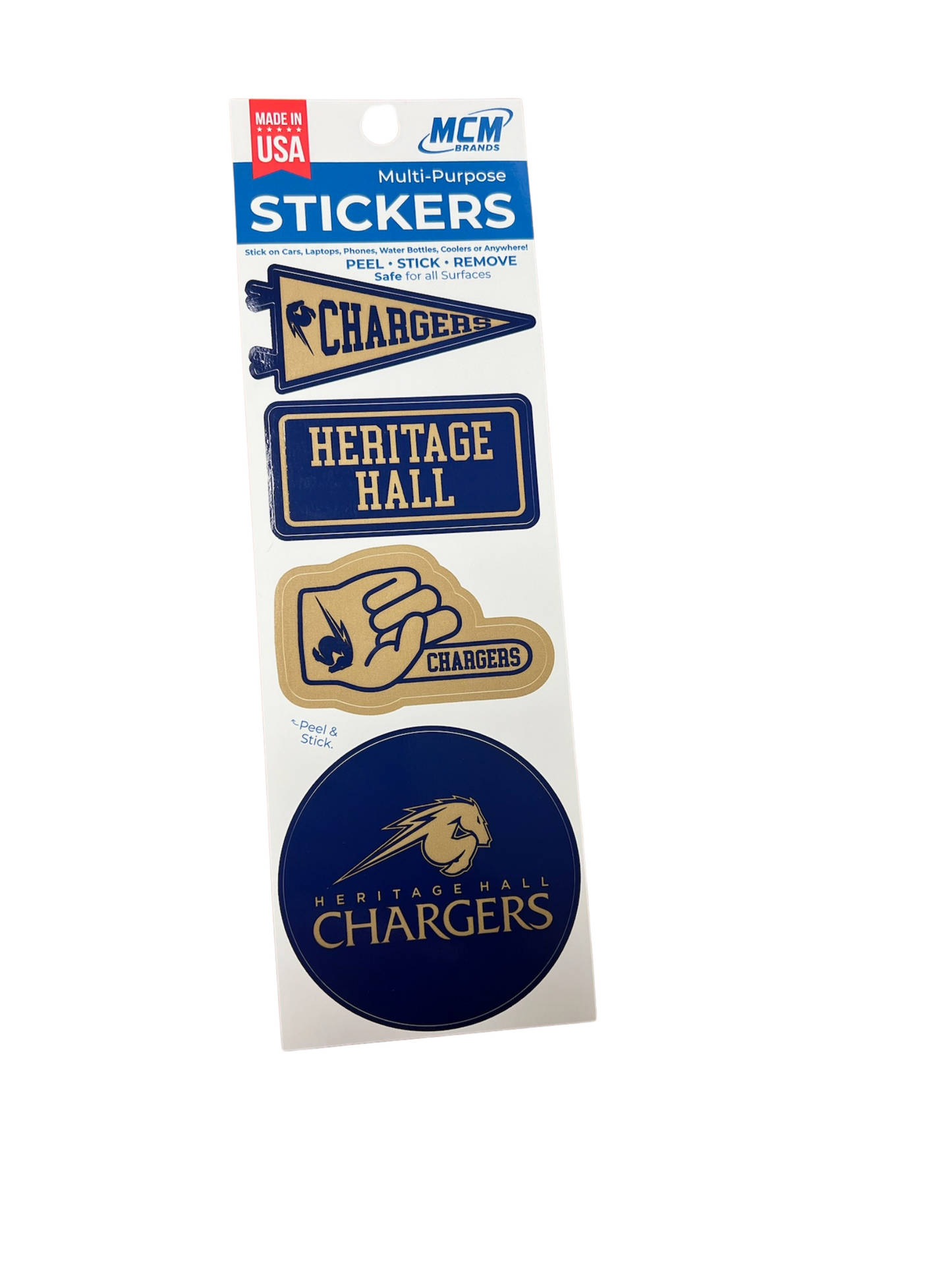 Stickers, set of 4, MCM brand, Chargers