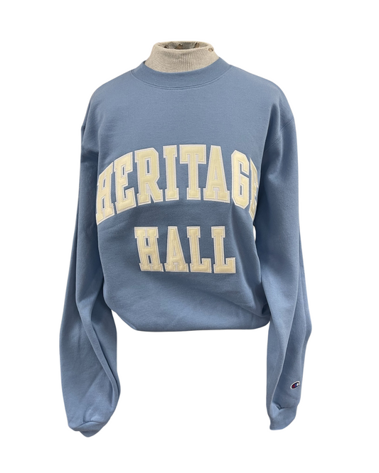 Sweatshirt, Champion, light blue, cream block HER HALL