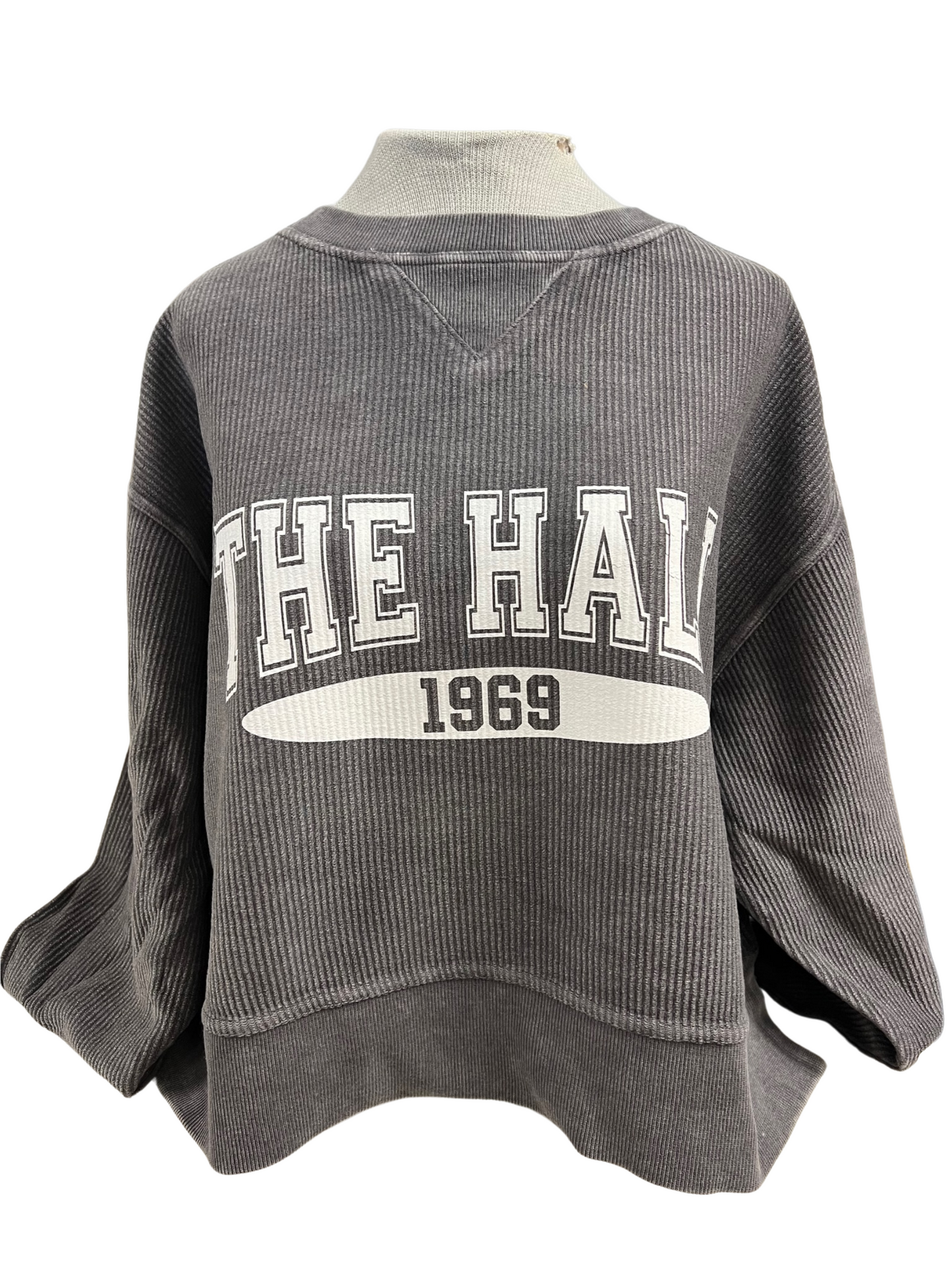 Women's Chicka-d sweatshirt, cropped ribbed, The Hall 1969