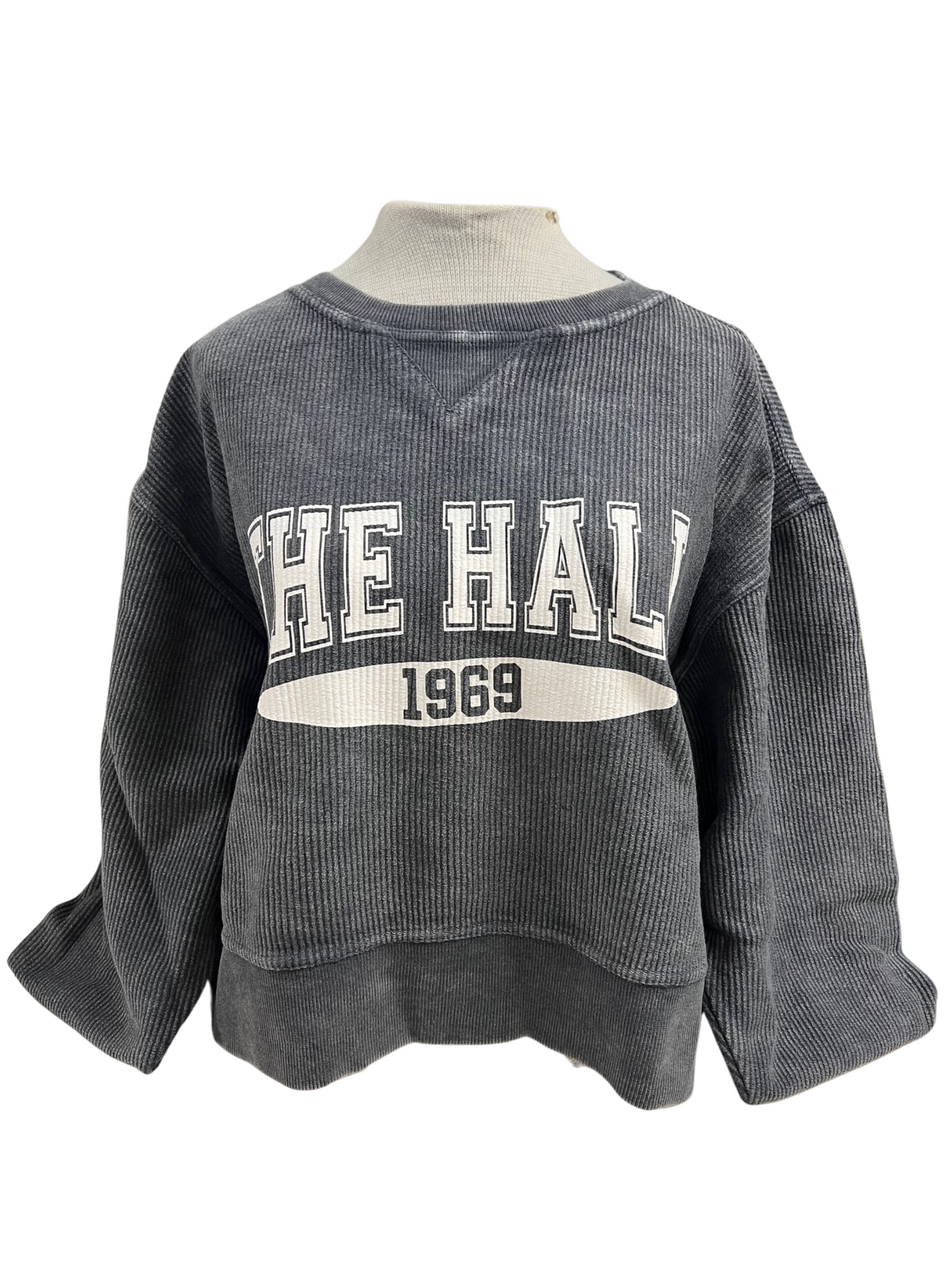 Women's Chicka-d sweatshirt, cropped ribbed, The Hall 1969