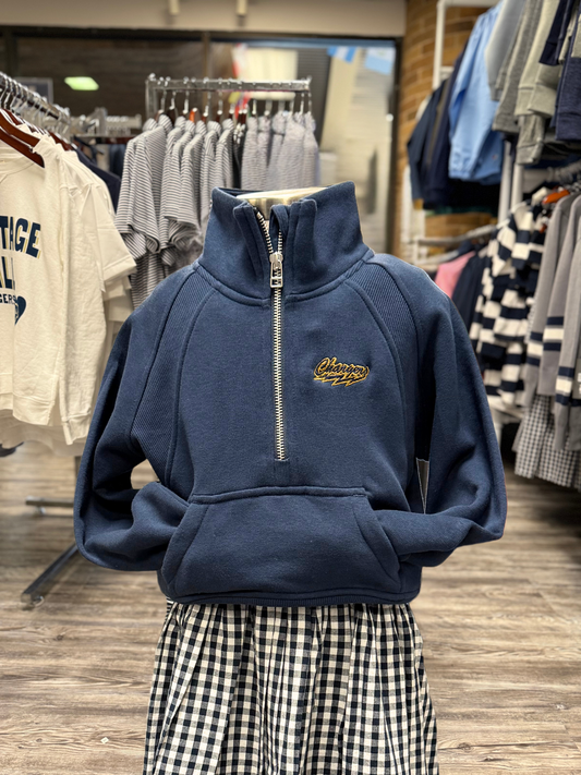 Toddler Dawn 1/4 zip, navy, Chargers