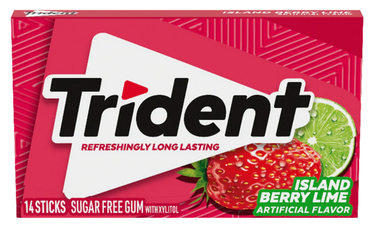 Trident gum island lime