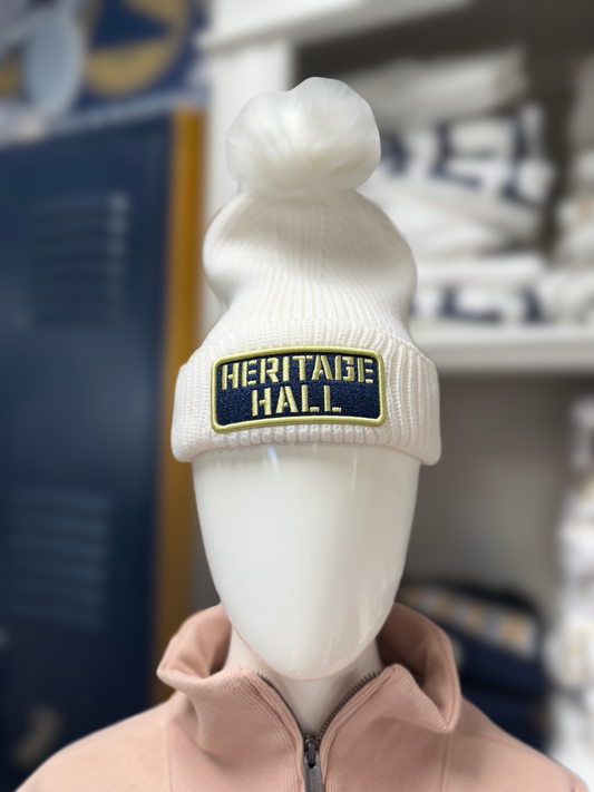 Under Armour Beanie, white, Heritage Hall patch