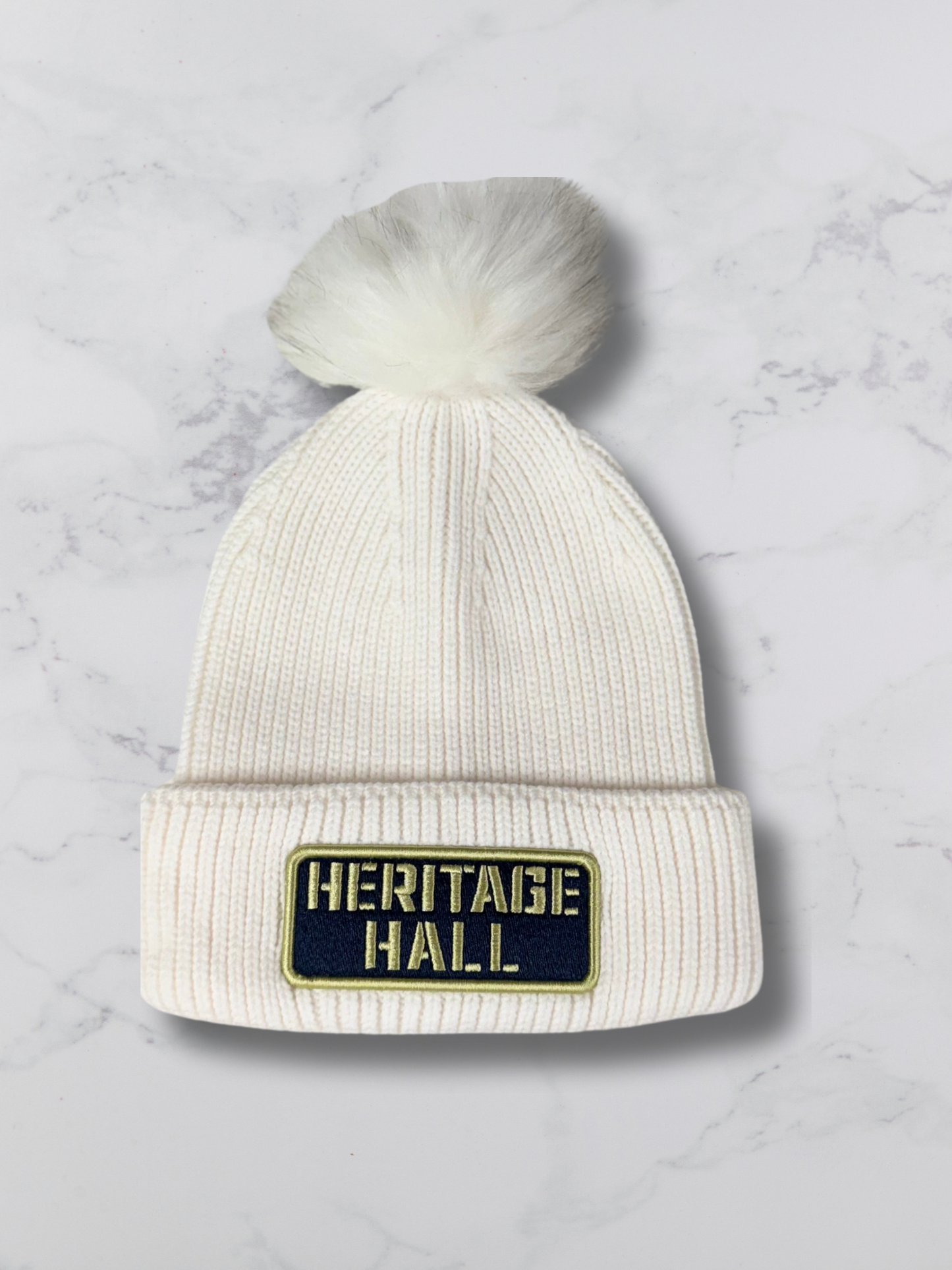 Under Armour Beanie, white, Heritage Hall patch