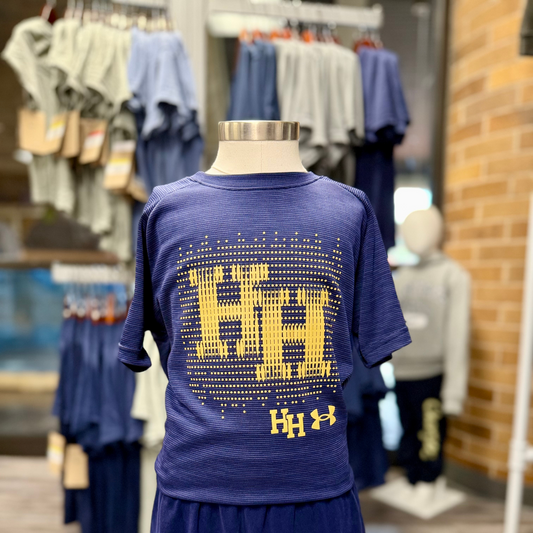 Under Armour Youth T-Shirt, navy, HH dots