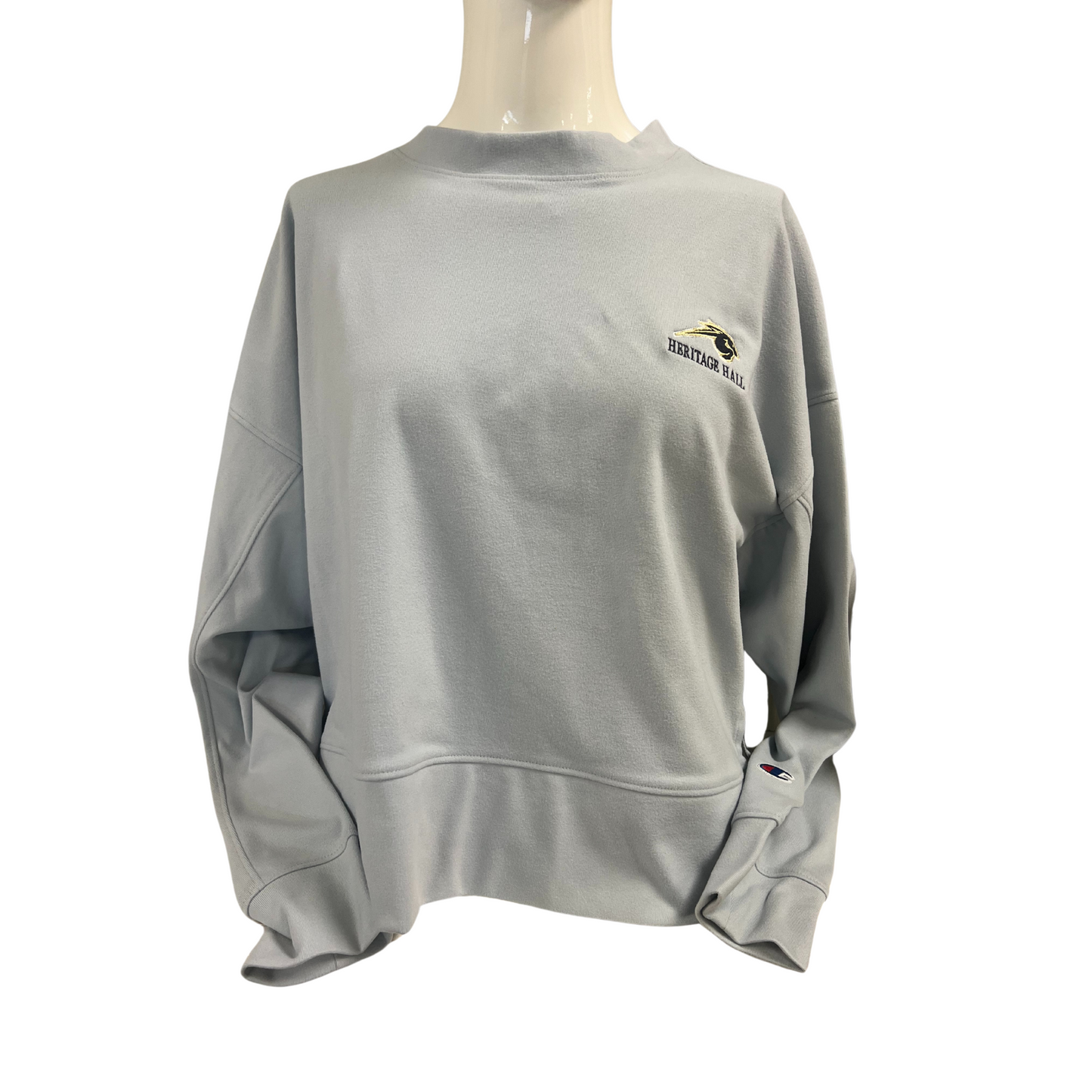 Women's Champion Sweatshirt, sueded light blue