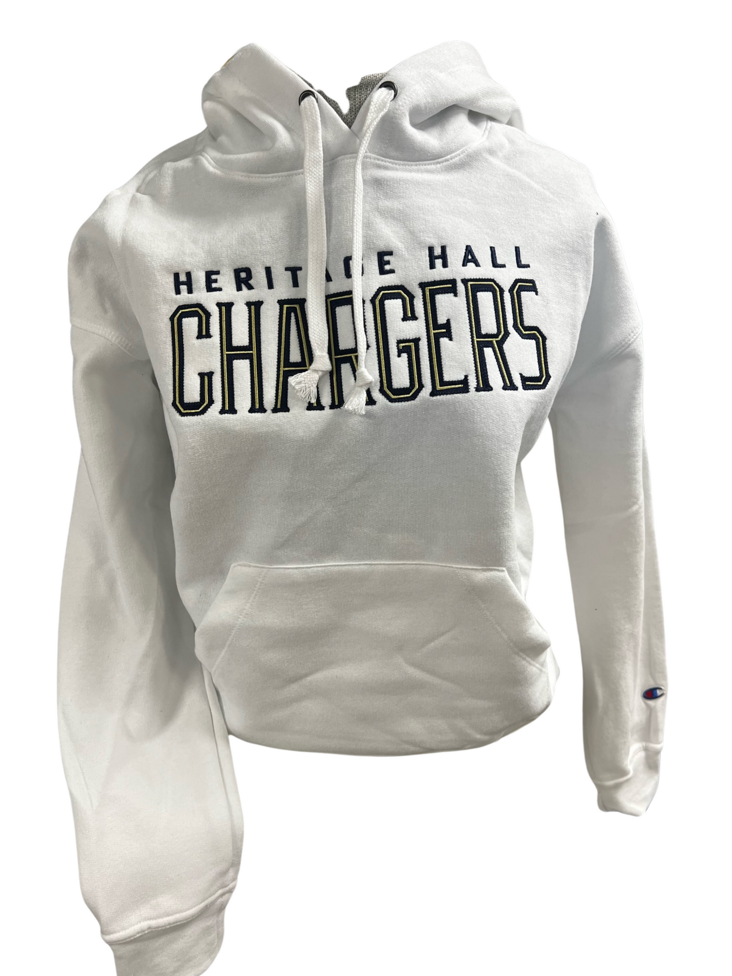 Women's Hoodie Sweatshirt, Navy CHARGERS with gold inset