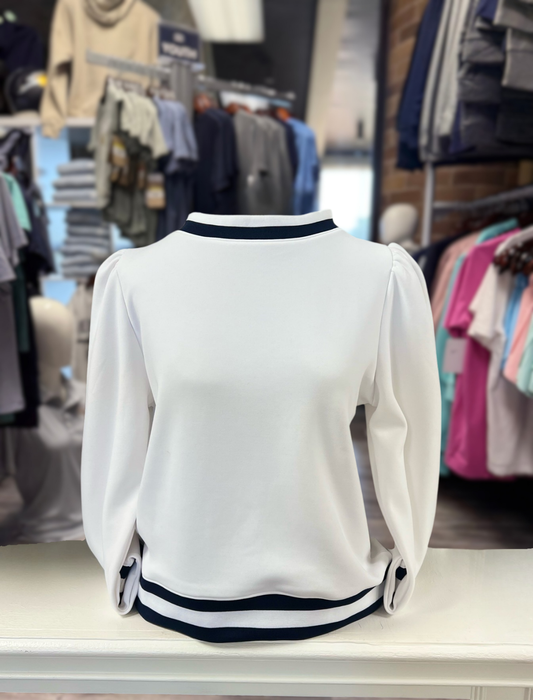 Women's Smith & Quinn Sweater, white, torch sleeve