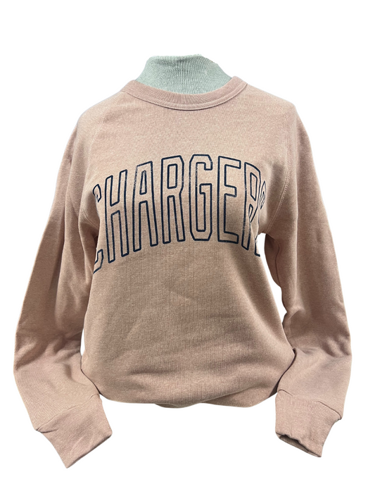 Women's Sweatshirt, Rose, arched navy CHARGERS