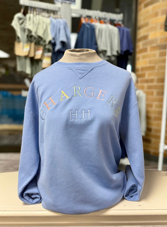 Women's Sweatshirt, blue, rainbow Chargers