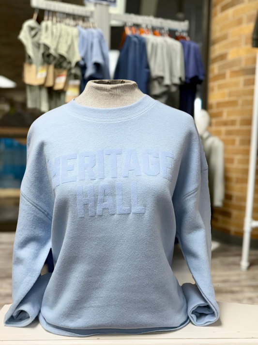 Women's Sweatshirt, cashmere blue, puffed Heritage Hall