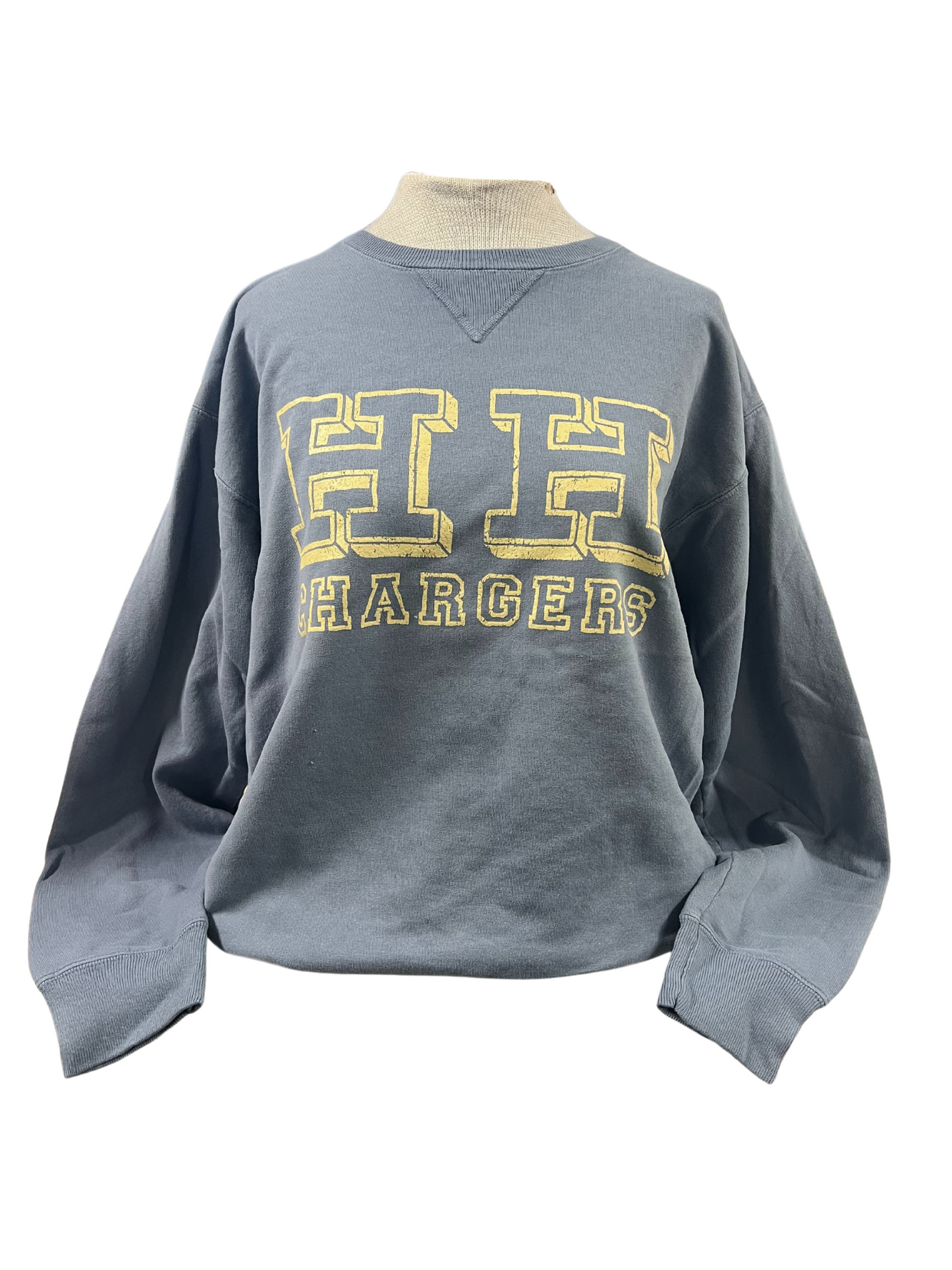 Women's Sweatshirt, grey/blue, yellow gold HH CHARGERS