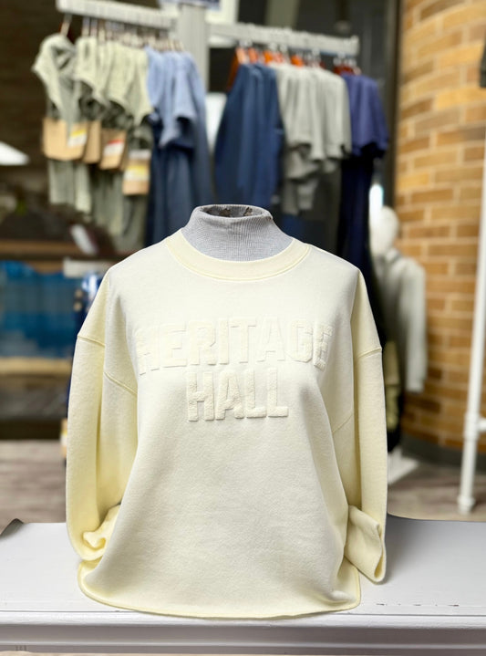 Women's Sweatshirt, limoncello, puffed Heritage Hall