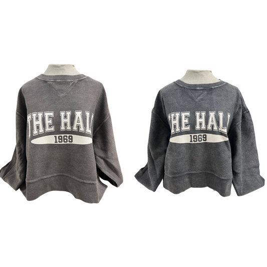 **Women's Chicka-d sweatshirt, cropped ribbed, The Hall 1969