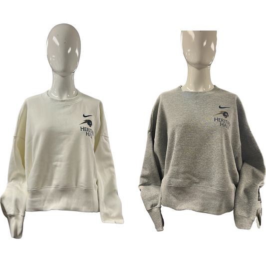 *Women's Cropped Sweatshirt, Charger, Heritage Hall