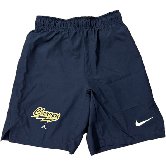 Youth Jordan Jumpman Shorts, Navy, Chargers