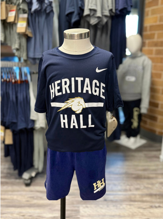 Youth Nike Legend T-Shirt, navy, HERITAGE over HALL