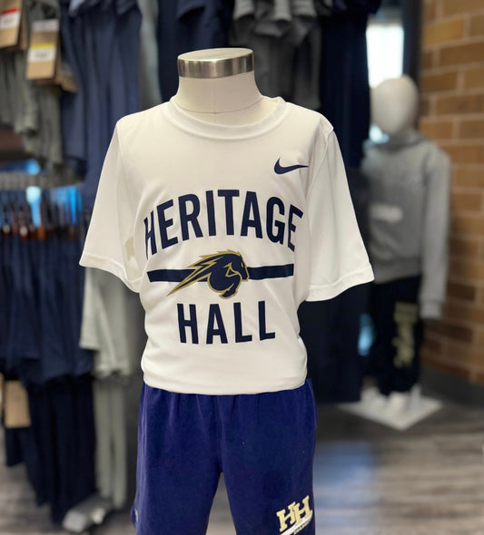 Youth Nike Legend T-Shirt, white, HERITAGE over HALL