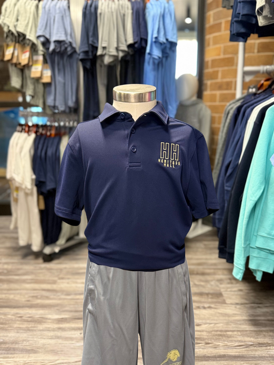 Youth Under Armour Pique Polo, navy
