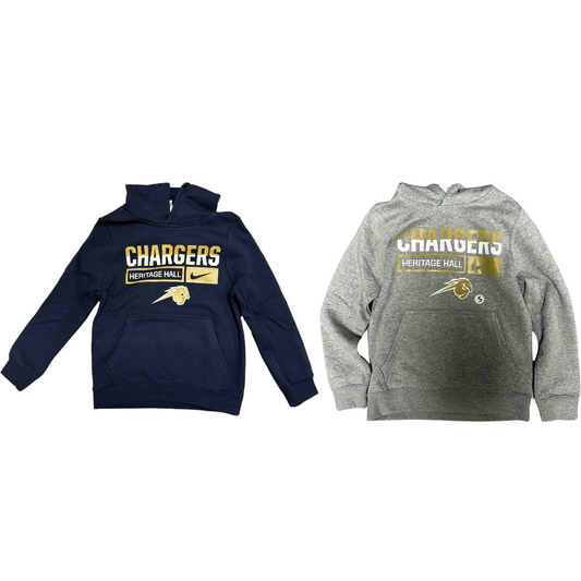 Youth Nike CLub Fleece PO Hoody Chargers