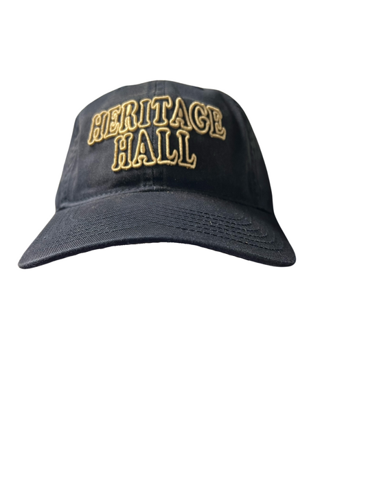 Youth hat, navy, gold bubble HER HALL