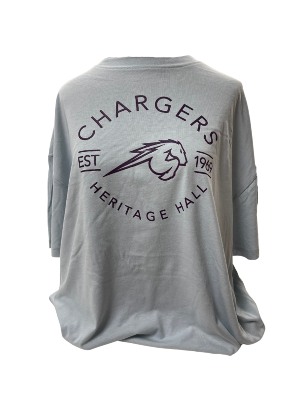 ** Women's Oversized T-Shirt Arch Chargers w/ Horse Estb.1969