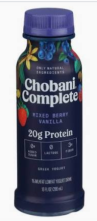 chobani complete( mixed berry vanilla)
