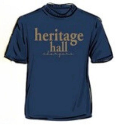 Adult heritage hall lower case navy shirt