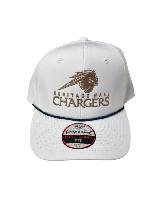 Imperial The Wingham White Hat Charger Head w/ HH Chargers