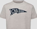 Toddler T-shirt Cropped, Garb, natural, Chargers pennant