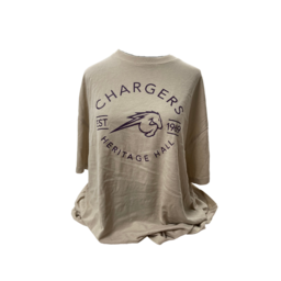 ** Women's Oversized T-Shirt Arch Chargers w/ Horse Estb.1969