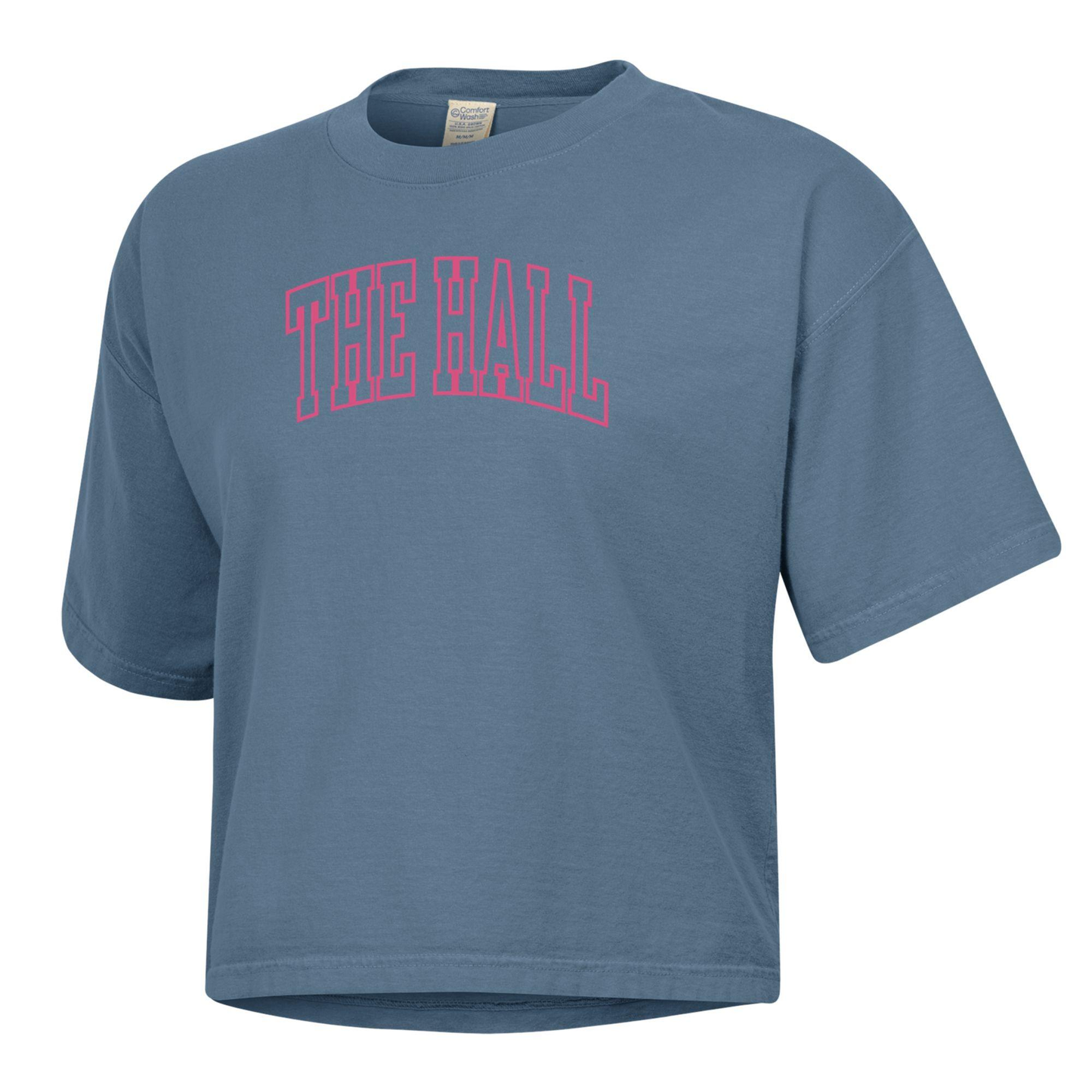 Women's boxy tee, saltwater, puff pink The Hall